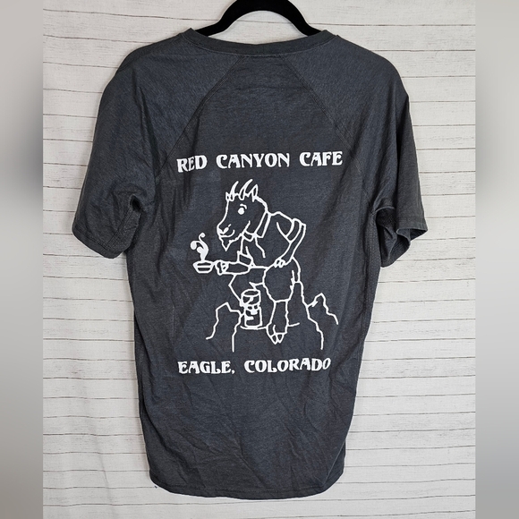 CARHARTT "RED CANYON CAFE"   GRAY SHORT SLEEVE RELAXED FIT TSHIRT, SZ SMALL - Picture 5 of 10